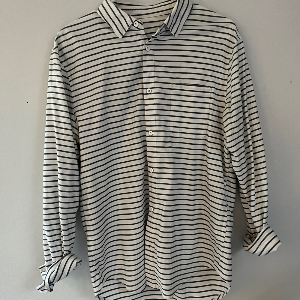 Mens striped button up